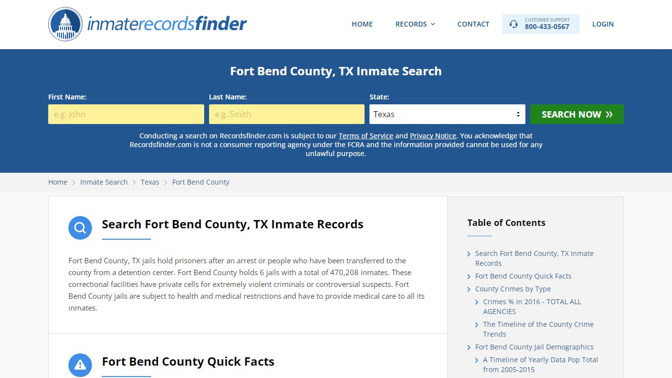 Fort Bend County, TX Inmate Lookup & Jail Records Online